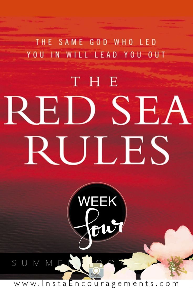 The Red Sea Rules Week 4: How do you trust God with difficulties that are so overwhelming? I’m grateful that Robert Morgan breaks faith down into distinct steps that can help us walk with God one day at a time through all of life’s challenges. 