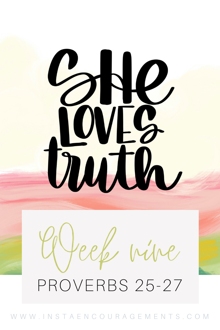 ​She Loves Truth Week Nine Proverbs 25-27