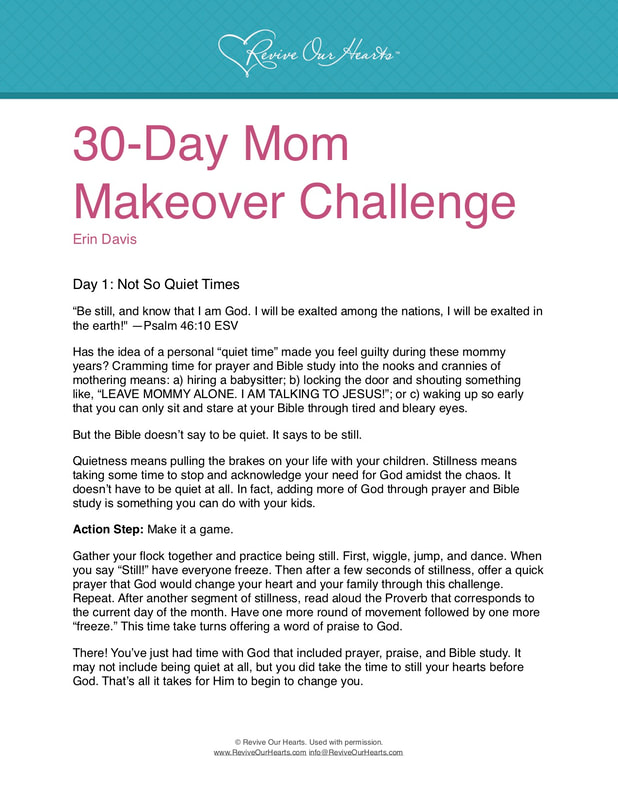 30-Day Mom Makeover Challenge day 1