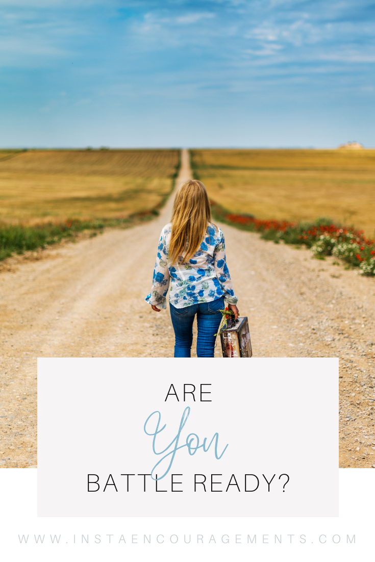 Are You Battle Ready? I recently won a copy of Kelly Balarie's (from Purposeful Faith) new book Battle Ready over on Dr. Michelle Bengtson blog. Honestly, I didn't even realize I was entering a contest by commenting on one of her many wonderful posts, but I did. And I WON!