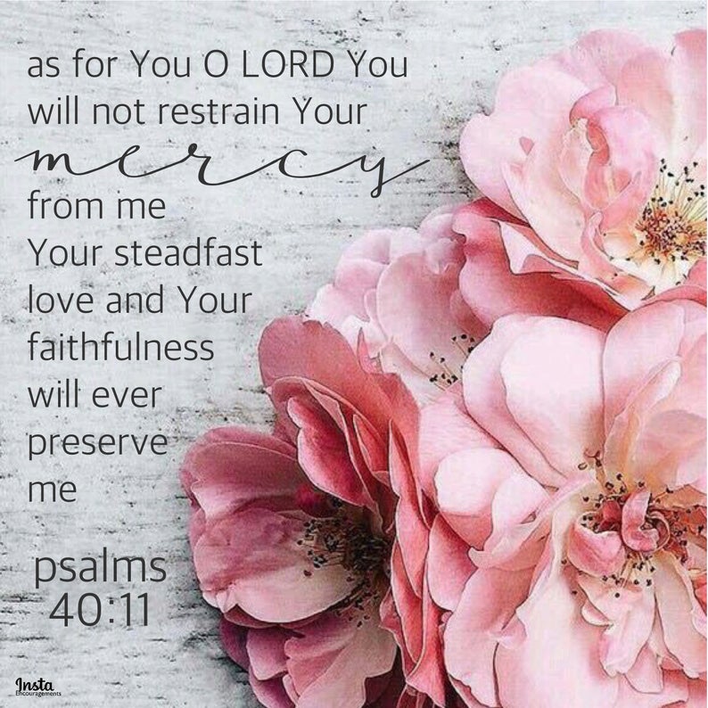 Psalm 40:11 print
