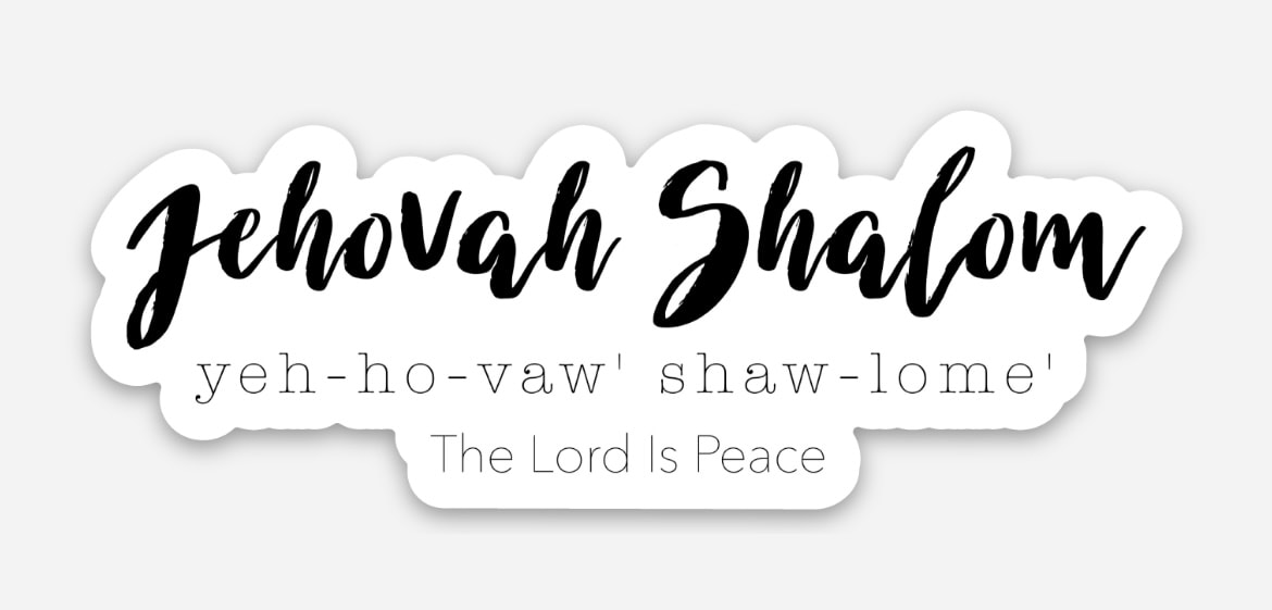 Jehovah Shalom sticker