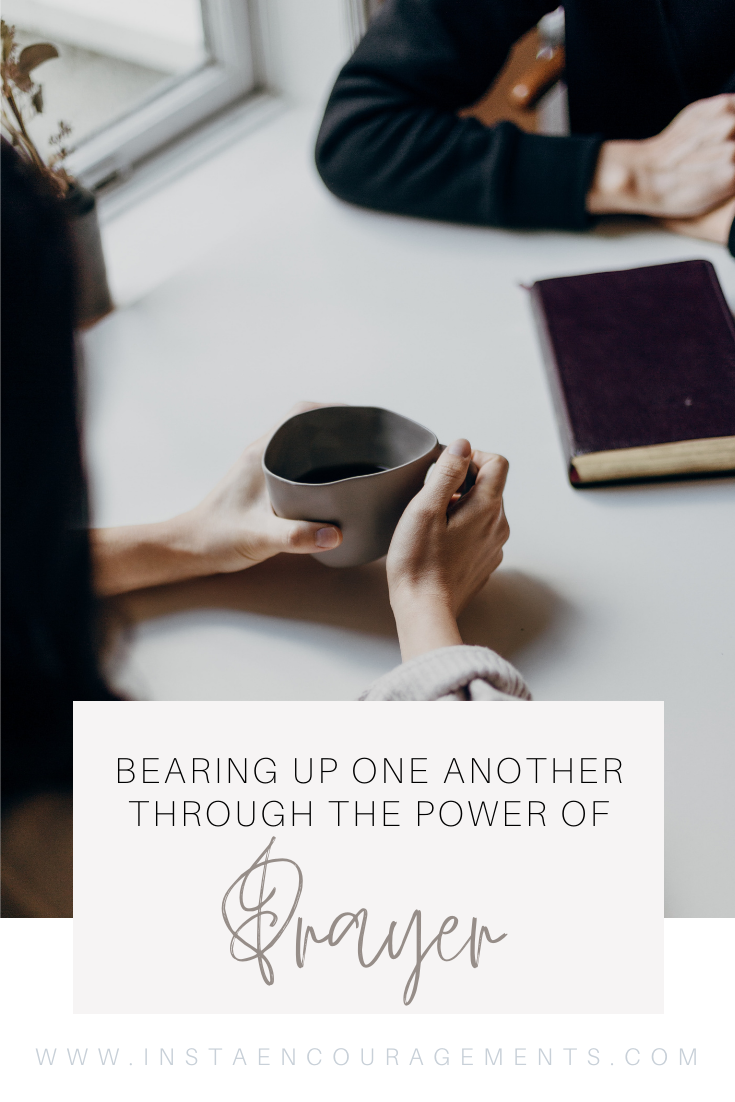 Bearing Up One Another Through the Power of Prayer: In chapter 5 of The Heart That Heals, we talk about bearing up others. It is a big deal, it's important that we are bearing up others in their brokenness.