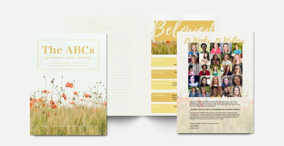 The ABCs of God's Love Letter book layout