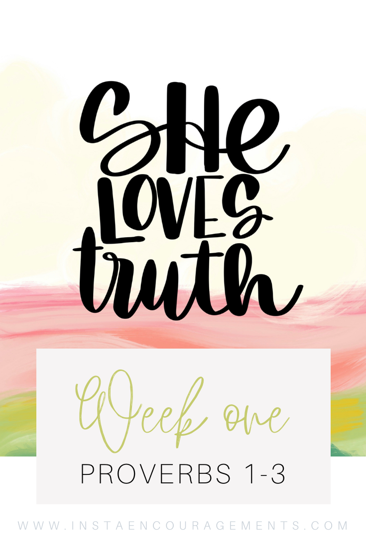 She Loves Truth Week One Proverbs 103