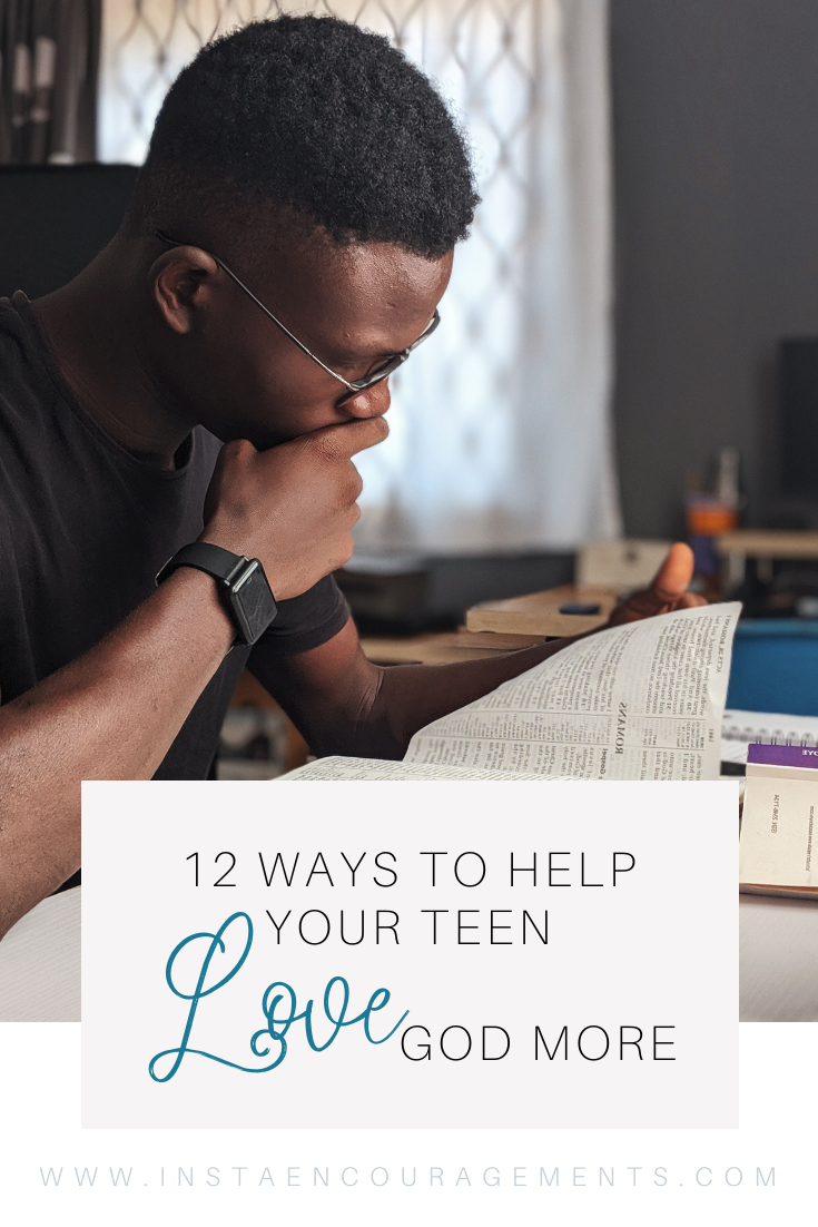 12 Ways to Help Your Teen Love God More How can we account for the sacrifficialness of Ruth, who willingly gave up her own future, and Isaac, who was willing to give up his life? What can we do to have our teens willingly obey without nagging and threaten? 