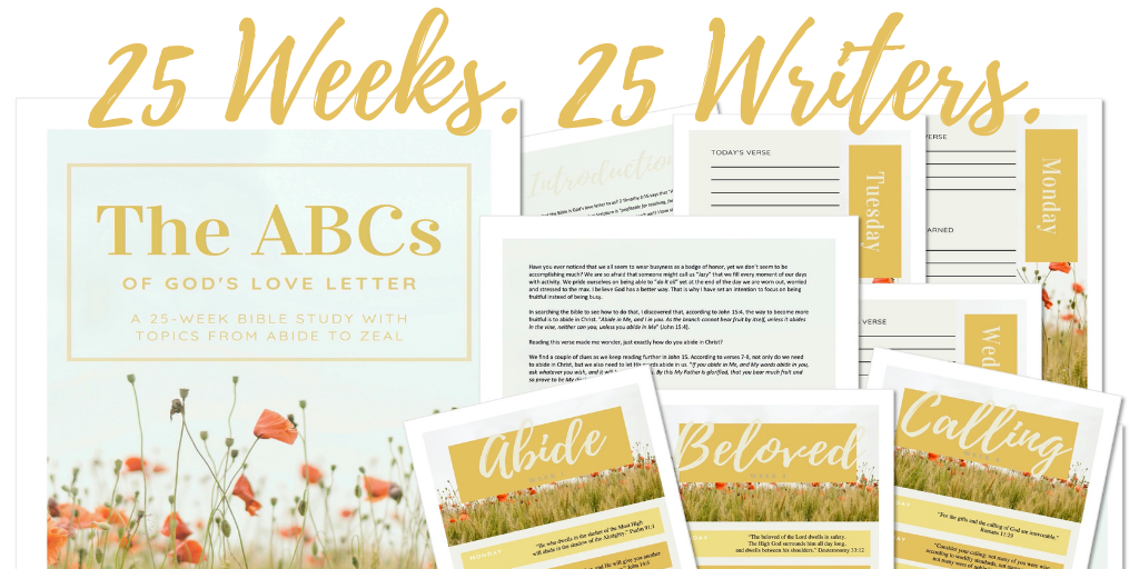The ABCs of God's Love Letter Bible study