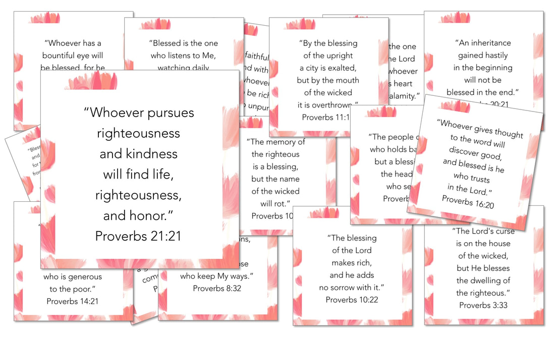 She Loves Truth: Proverbs 5 X 5 Scripture Memory Cards